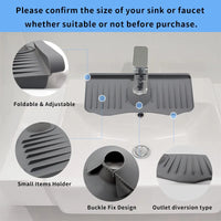 Quick-Dry Sink Drainage Mat – Splash Guard for Kitchen & Bathroom