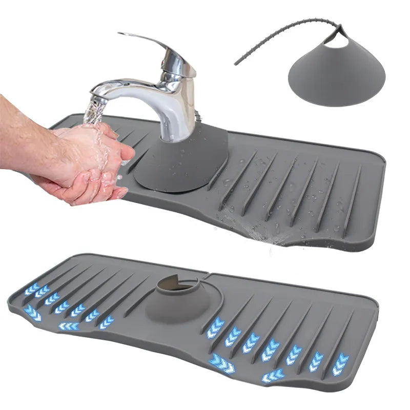 Quick-Dry Sink Drainage Mat – Splash Guard for Kitchen & Bathroom